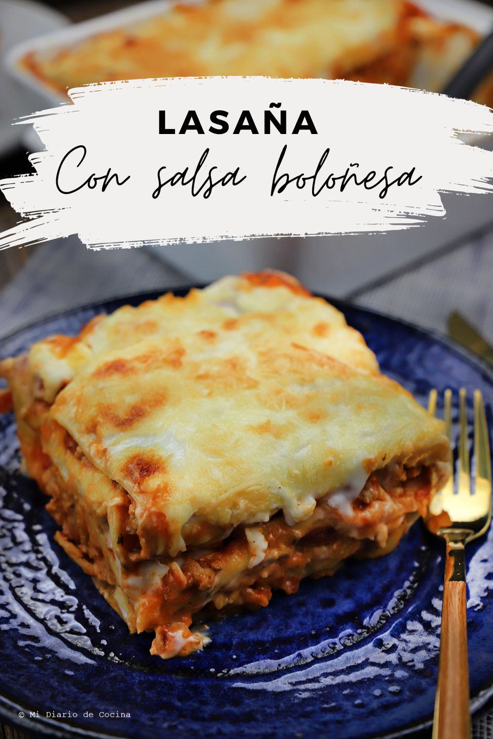 Lasagna with bolognese sauce