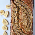 Queque de bananas, almendras y tahini