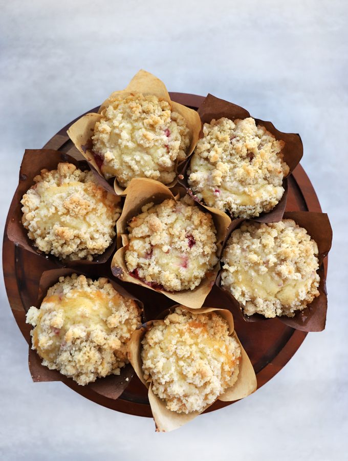 Muffins de frambuesas