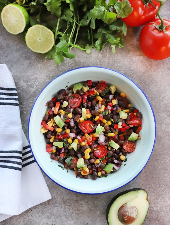 Ensalada porotos negros