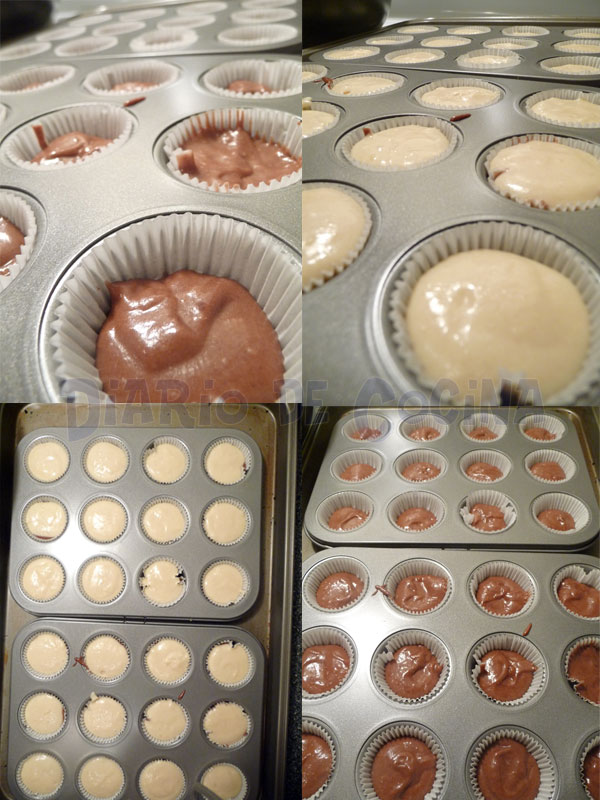 Cupcakes de vainilla y chocolate – Mi Diario de Cocina